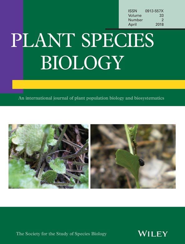 Hairy Arabidopsis halleri (left) and larval Phaedon brassicae (right) from Plant Species Biology Vol. 33(2)